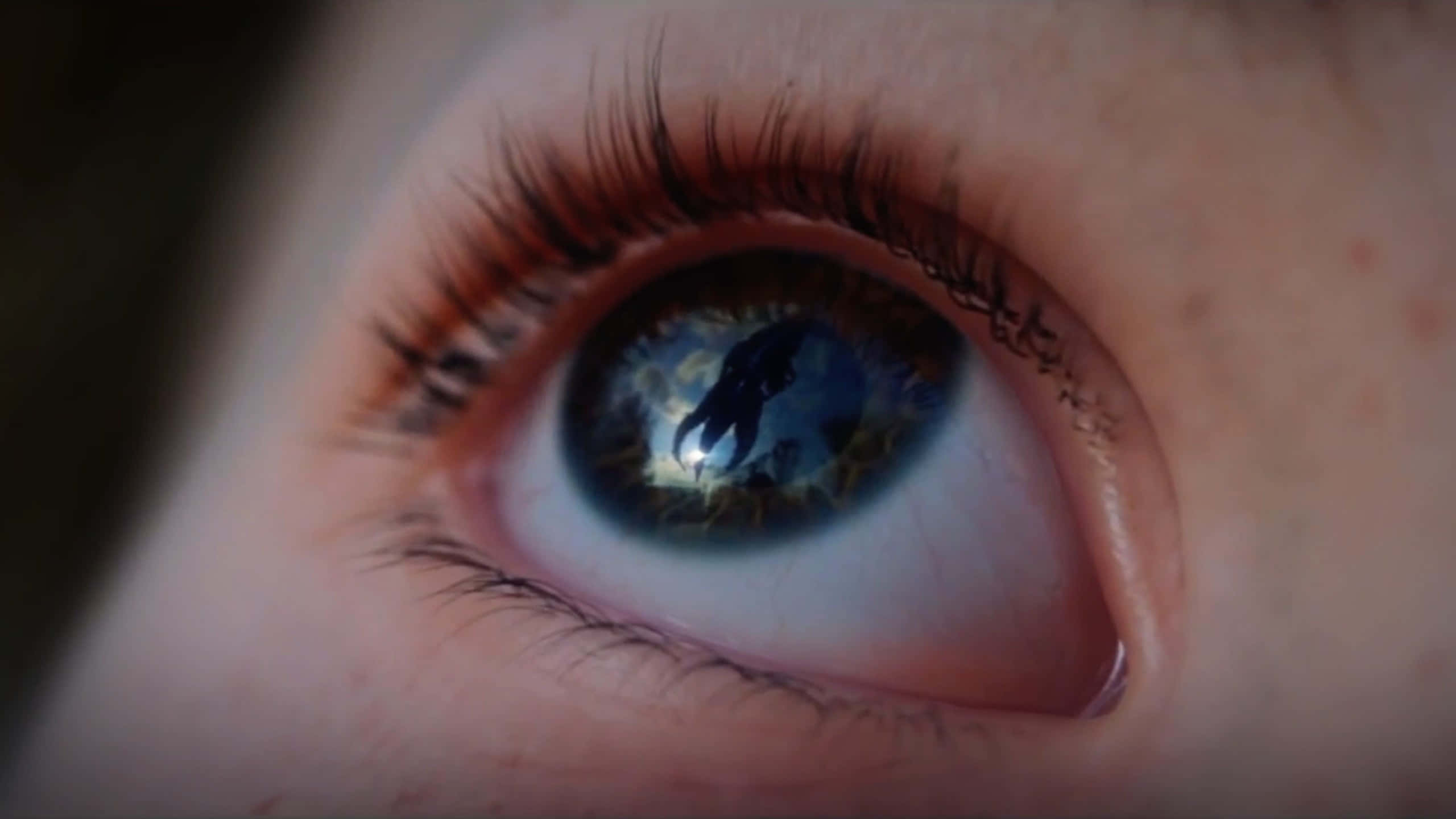 Mass Effect 3, Reaper, human eye, 2K Desktop Wallpaper