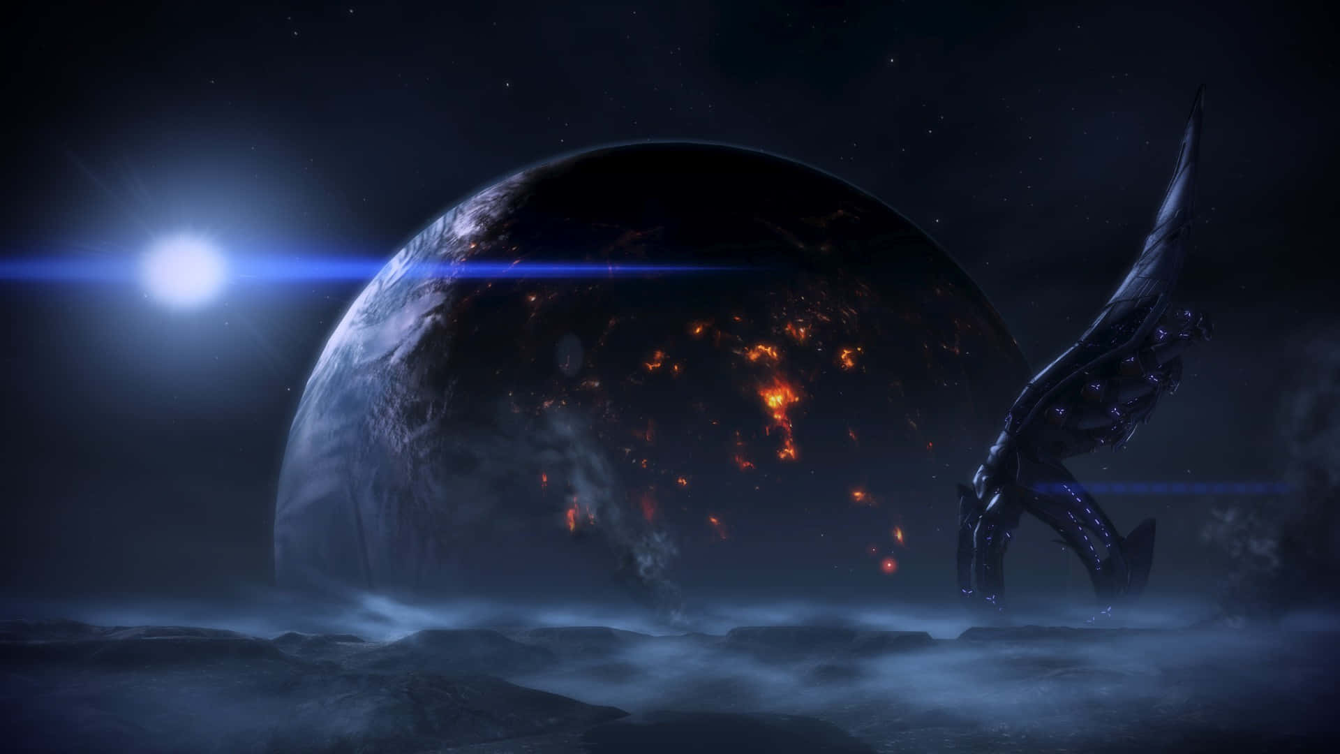 Mass Effect 3, Reaper, alien planet, Full HD Desktop Wallpaper