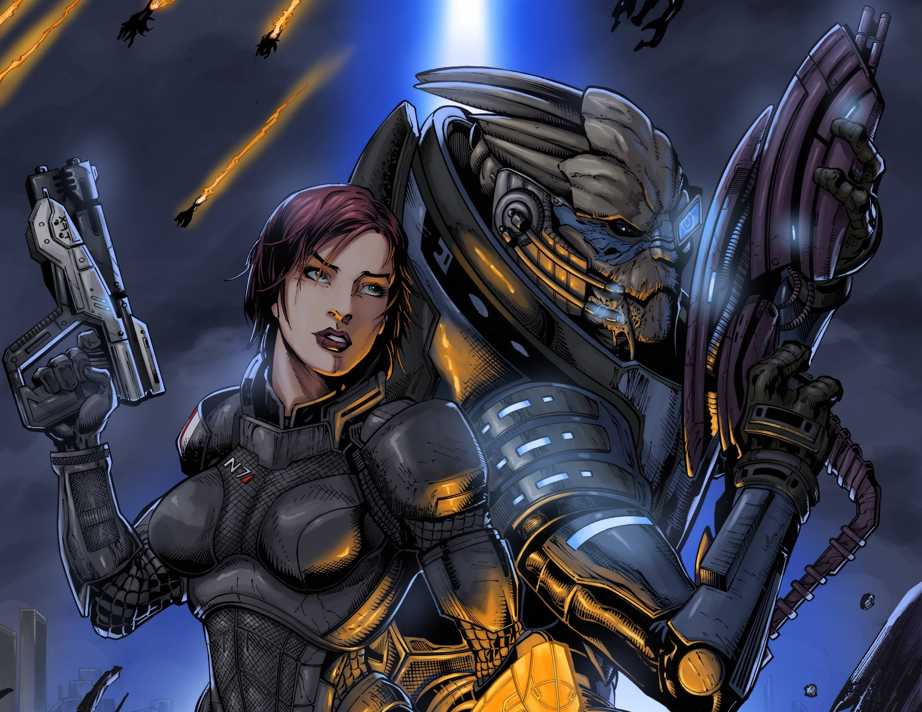 Mass Effect, warriors, 4K, 2K Desktop Wallpaper