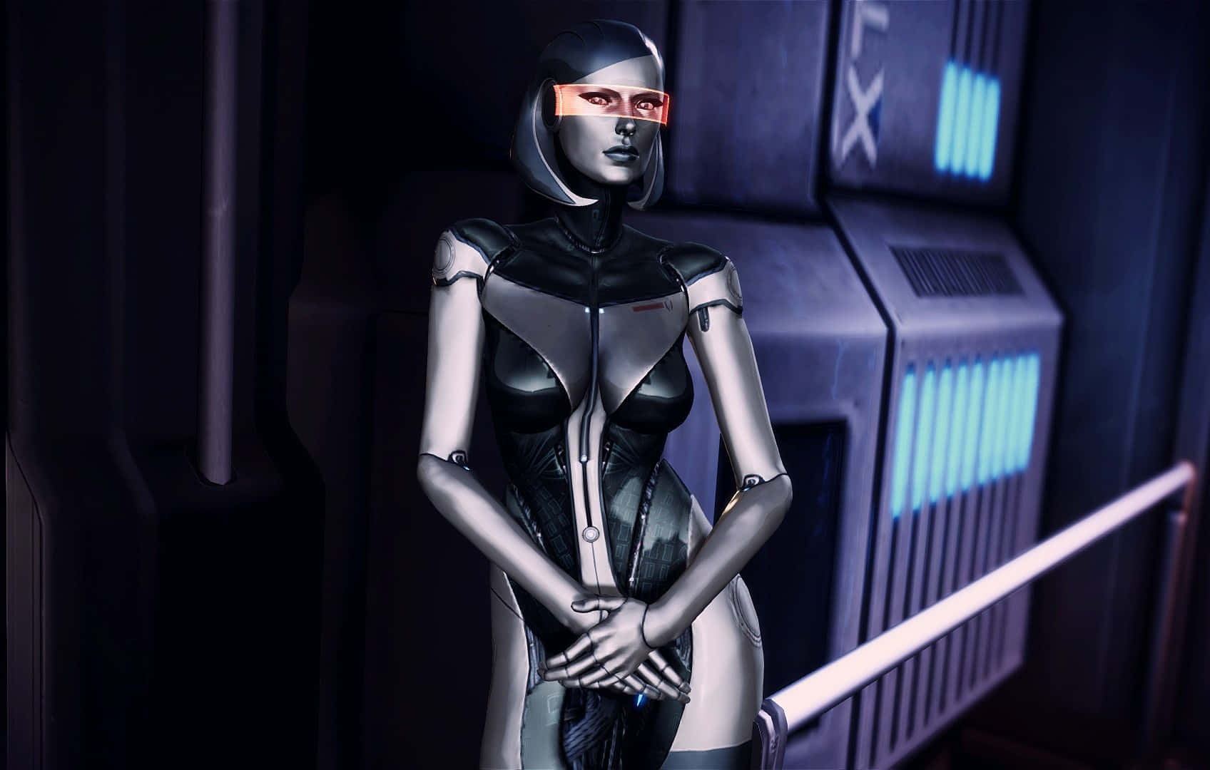 Mass Effect, EDI, sleek silver android, HD Desktop Wallpaper