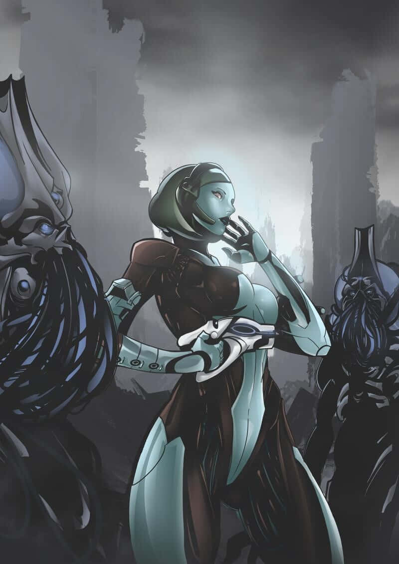 Mass Effect Edi, EDI, sleek armor, SD Phone Wallpaper