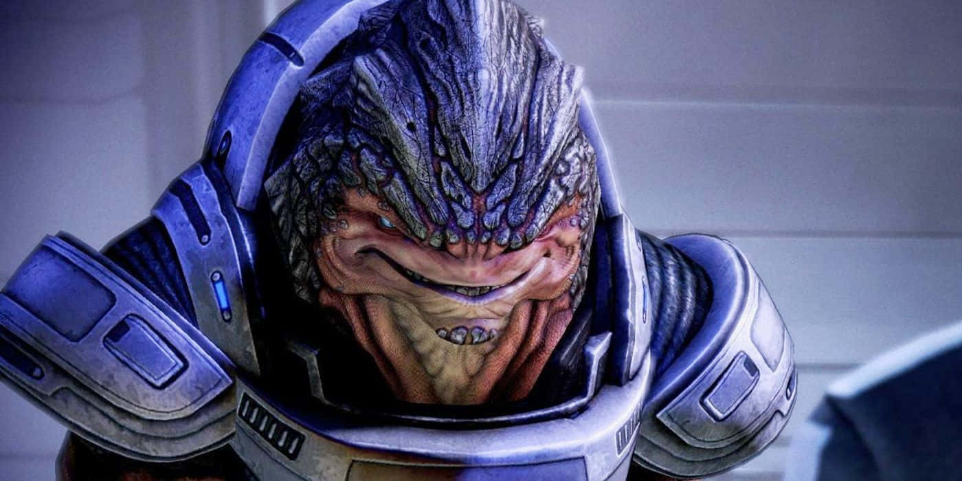 Mass Effect, Grunt, blue and silver armor, HD Desktop Wallpaper