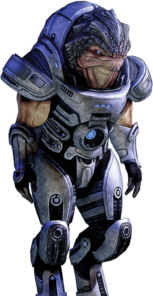 Mass Effect, Grunt, futuristic armor, SD Phone Wallpaper