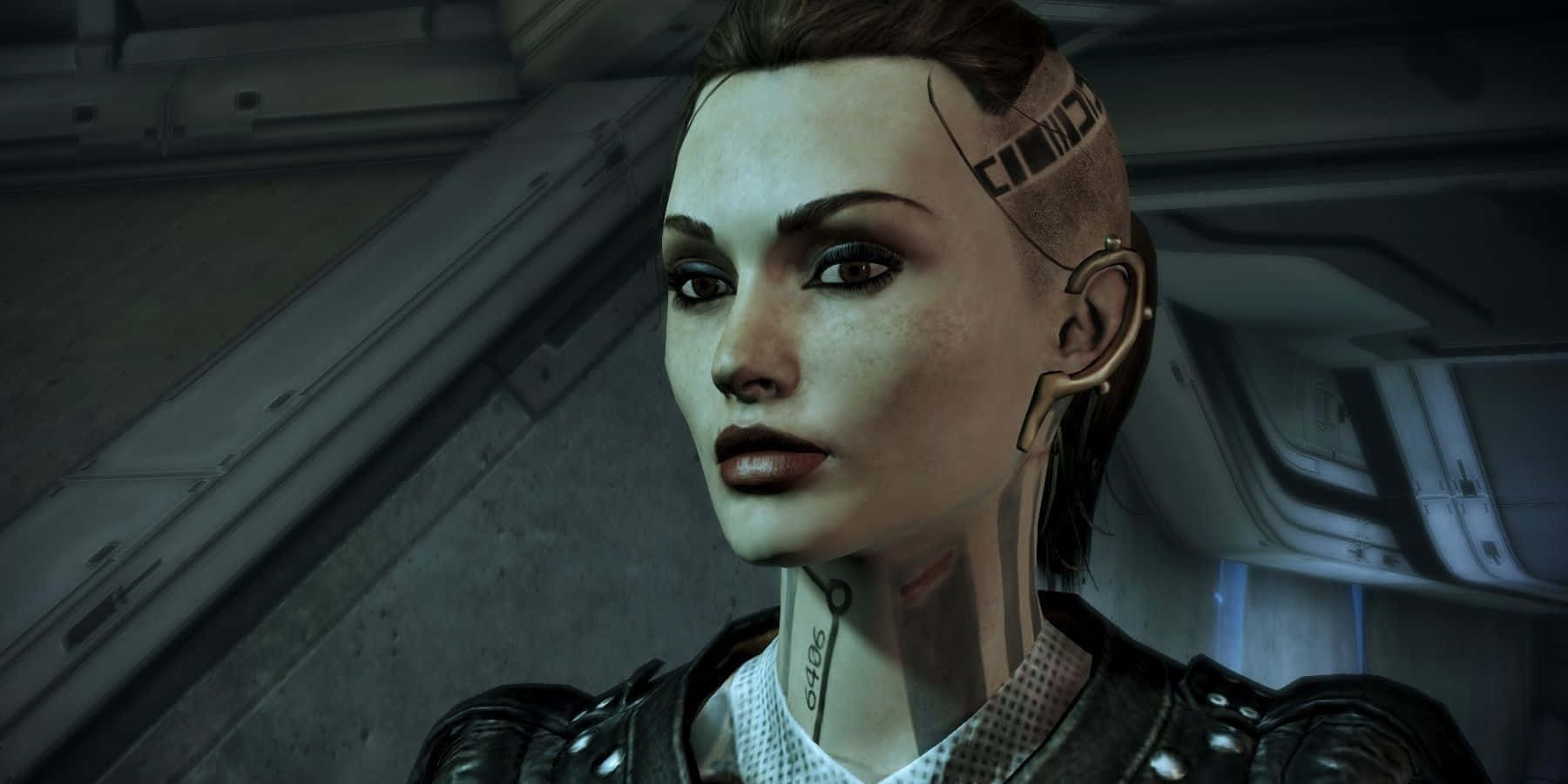Mass Effect Jack, cybernetic woman, tattooed cybernetic enhancements, HD Desktop Wallpaper
