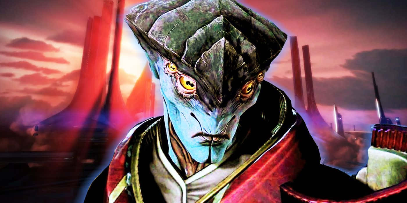 Mass Effect, Javik, blue-skinned alien, HD Desktop Wallpaper