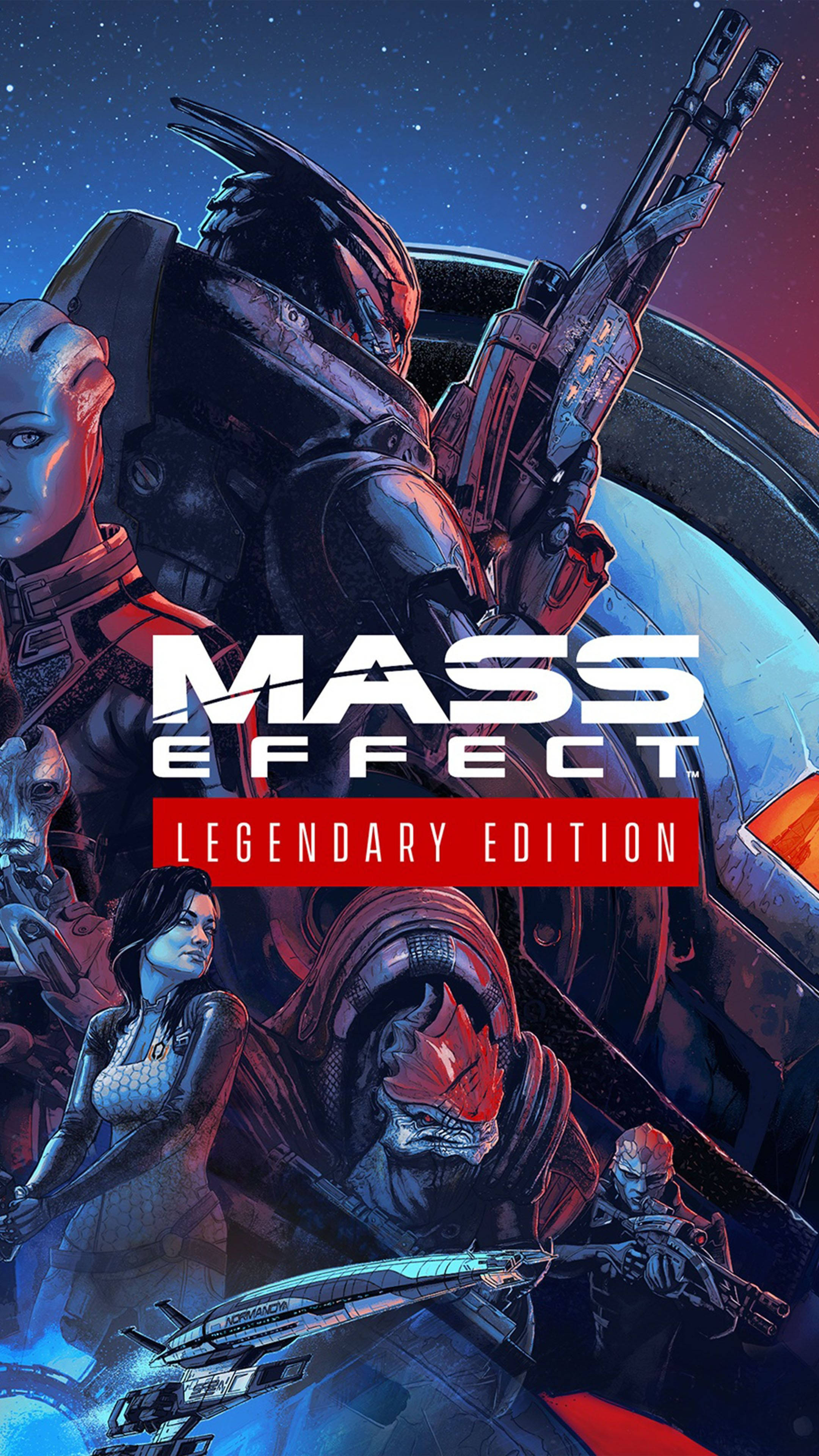 Mass Effect Legendary Edition, 4K, armored characters, 4K Phone Wallpaper