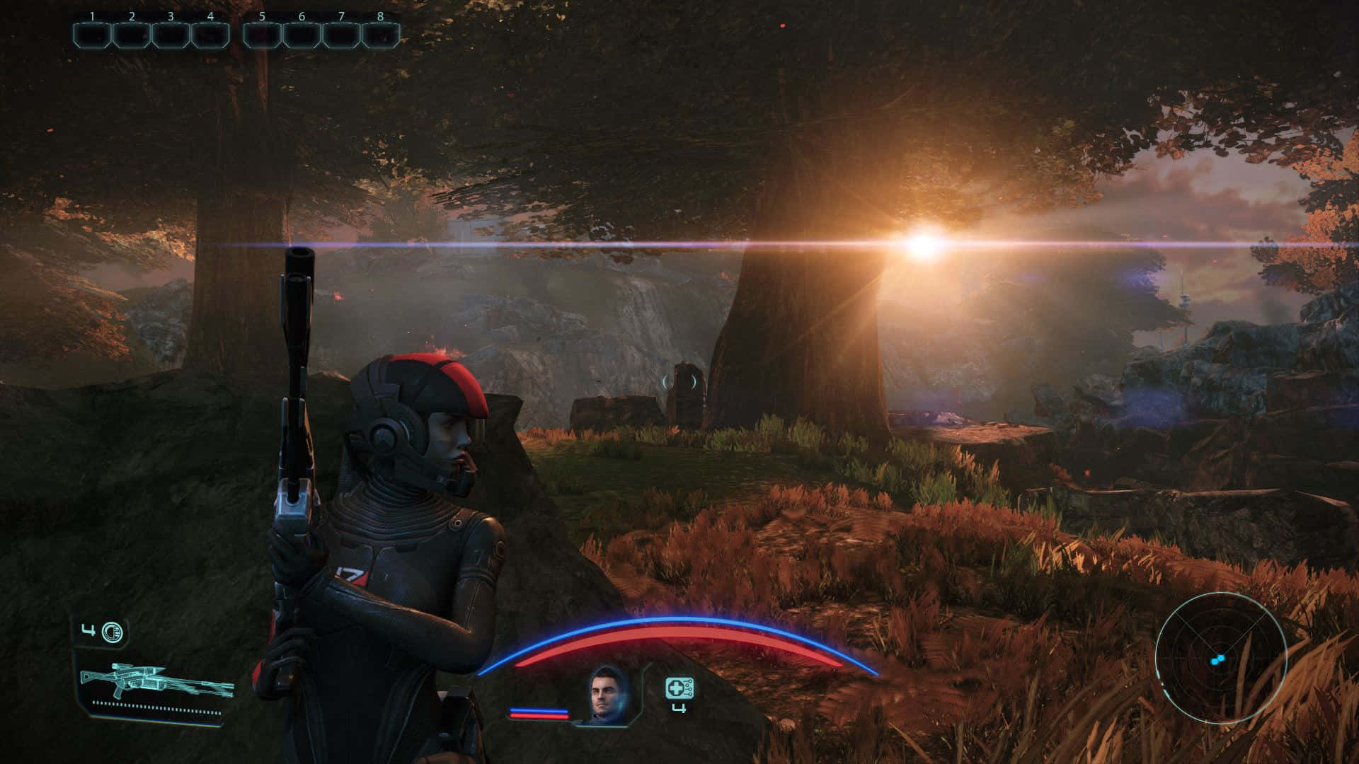 Mass Effect Legendary Edition, futuristic soldier, dark armor, Full HD Desktop Wallpaper