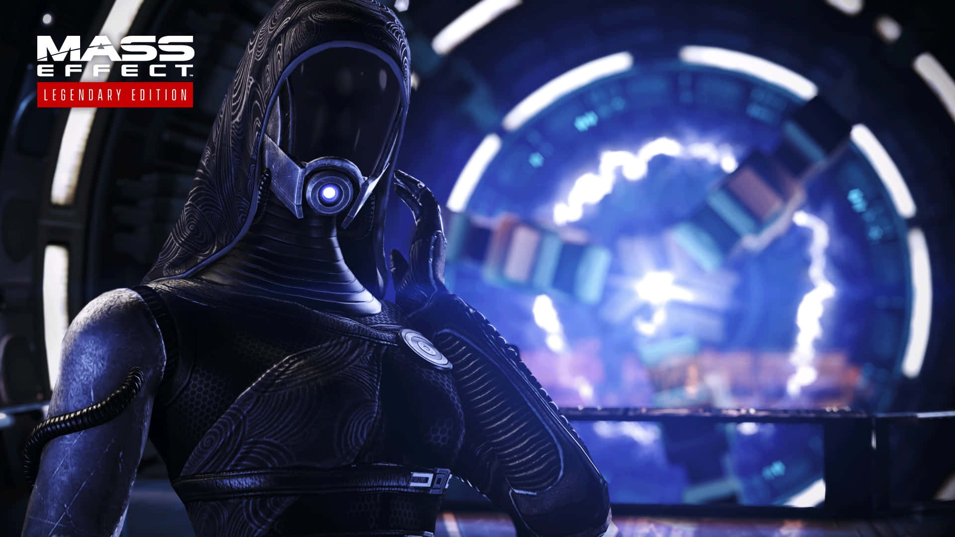 Mass Effect Legendary Edition, asari, dark armor, Full HD Desktop Wallpaper