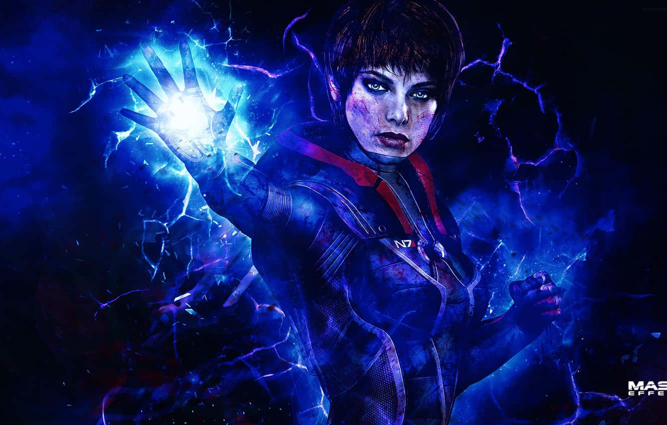 female adept, Mass Effect 3, futuristic armor, HD Desktop Wallpaper