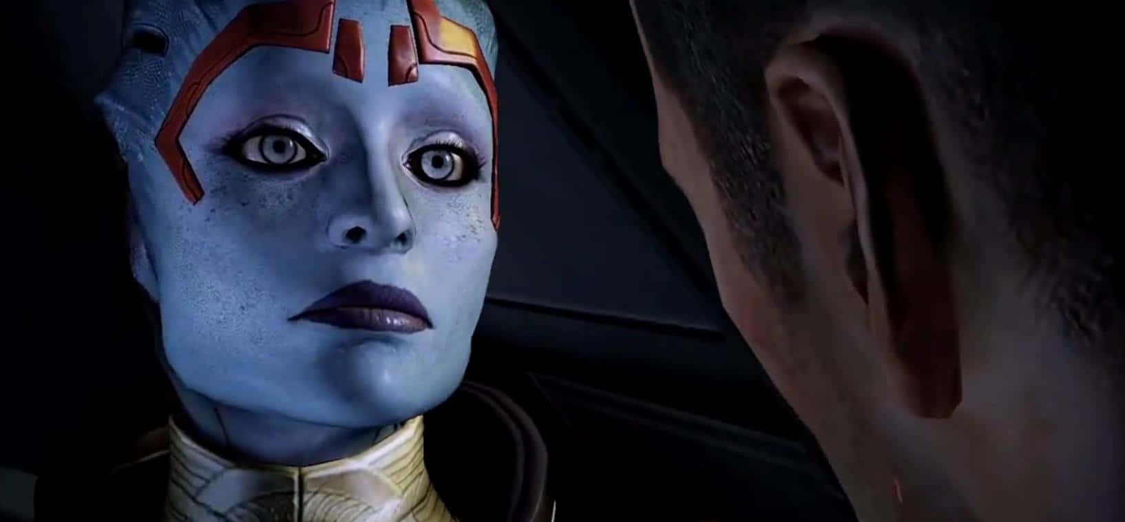 Mass Effect, Samara, blue-skinned alien, HD Desktop Wallpaper