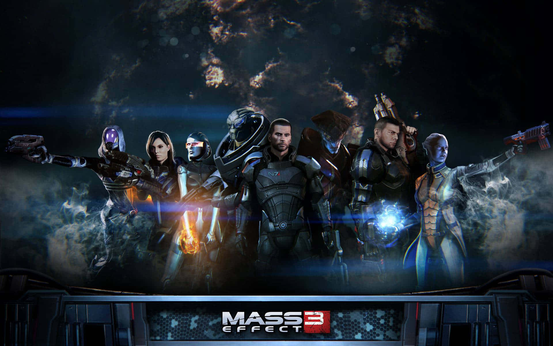 Mass Effect Space, 1920 x 1200, cosmic nebula, Full HD Desktop Wallpaper