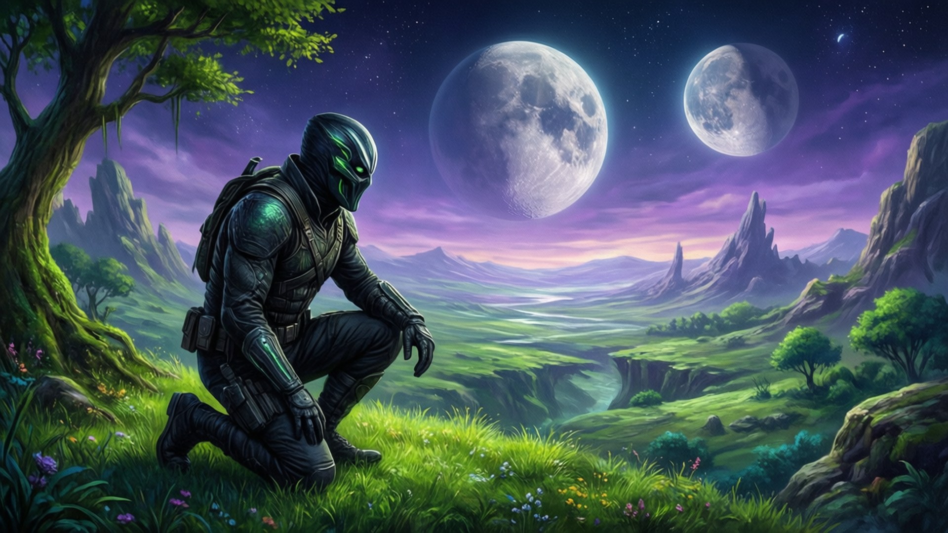 Spectre, alien world, hill, Full HD Desktop Wallpaper