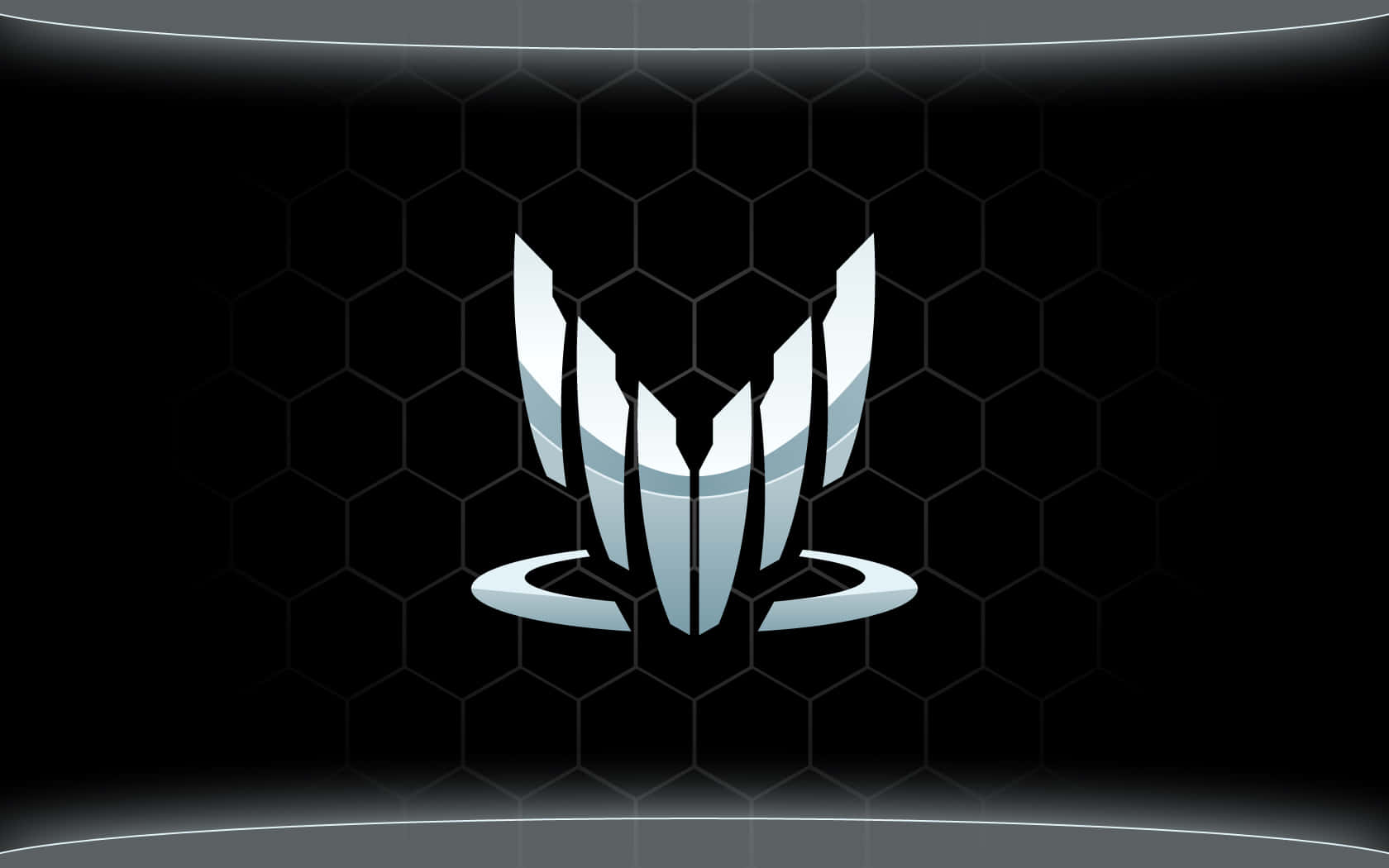 Mass Effect Spectre, silver, geometric wings, HD Desktop Wallpaper