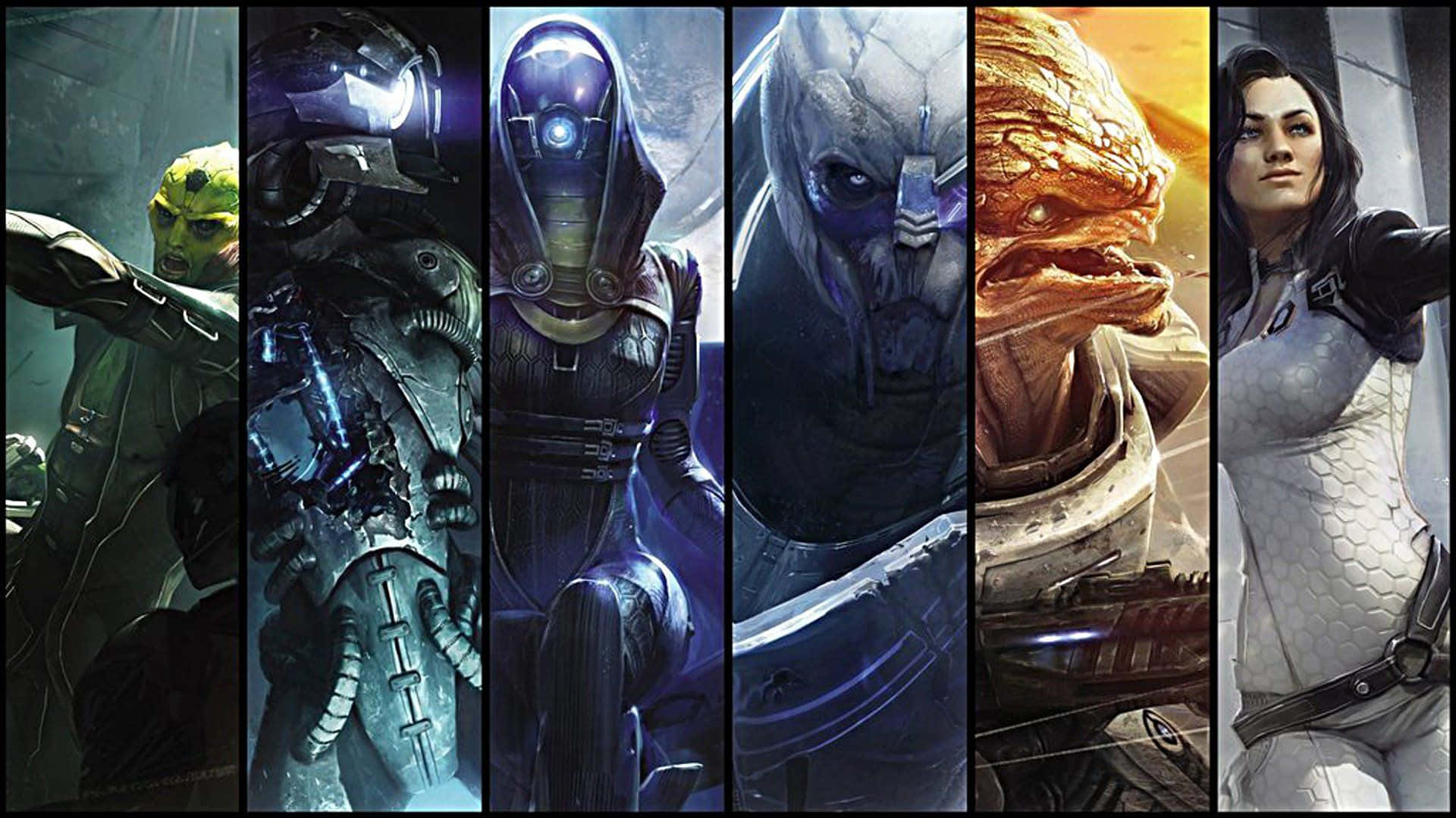 Mass Effect Trilogy, Mass Effect Characters, sci-fi characters, Full HD Desktop Wallpaper