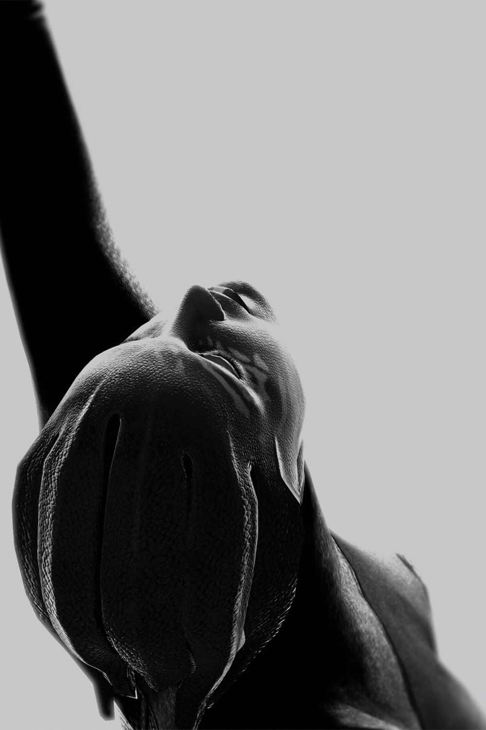 Mass Effect Trilogy, black and white, close-up, HD Phone Wallpaper