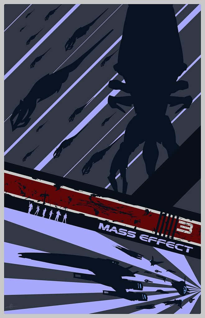 Mass Effect Trilogy, spaceships, alien creatures, SD Phone Wallpaper