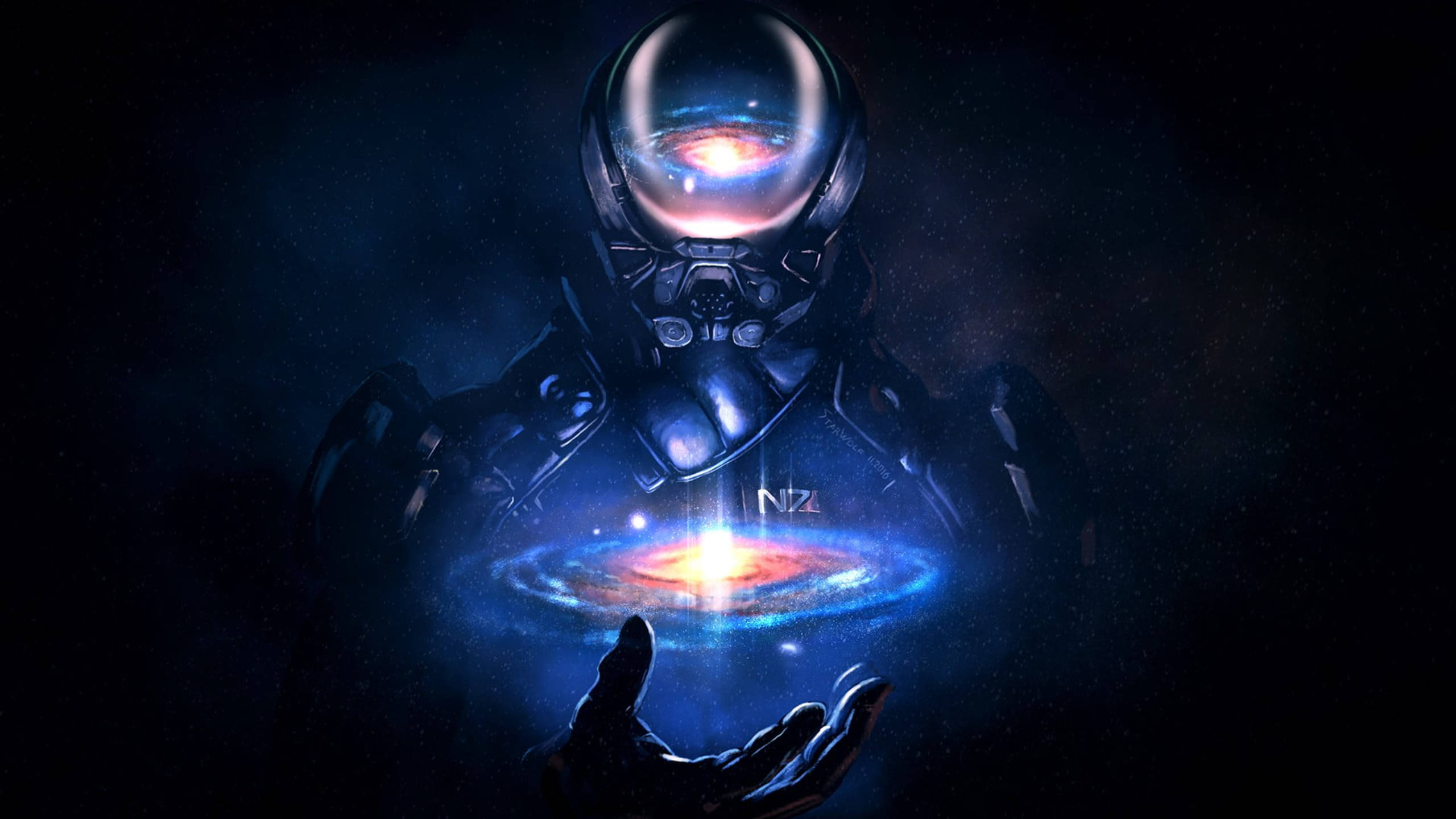 Mass Effect, armor, planet, 2K Desktop Wallpaper