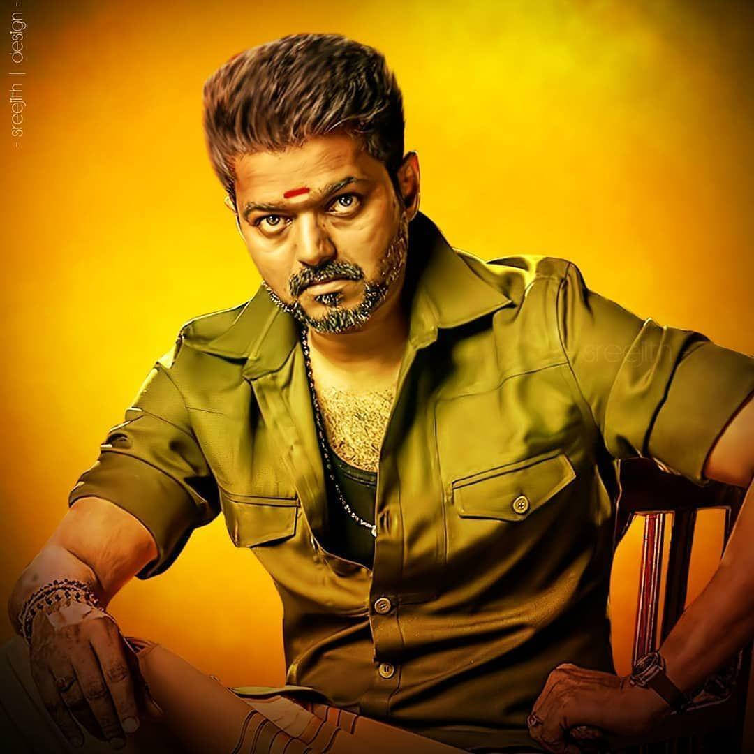 Master Vijay, beard, red bindi, SD Desktop Wallpaper