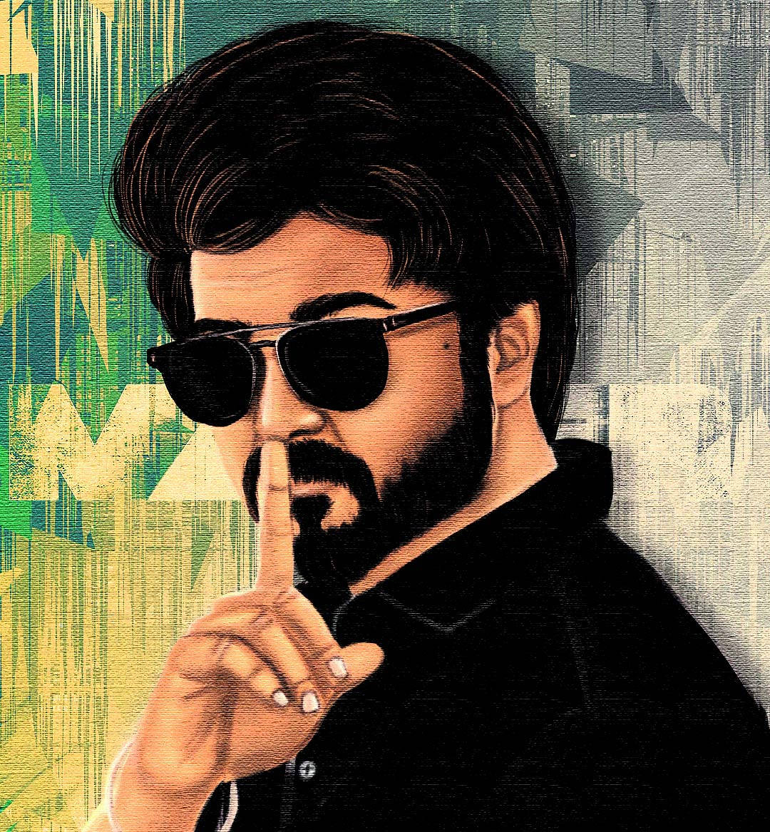 Master Vijay, HD Digital Art, bearded man, SD Phone Wallpaper