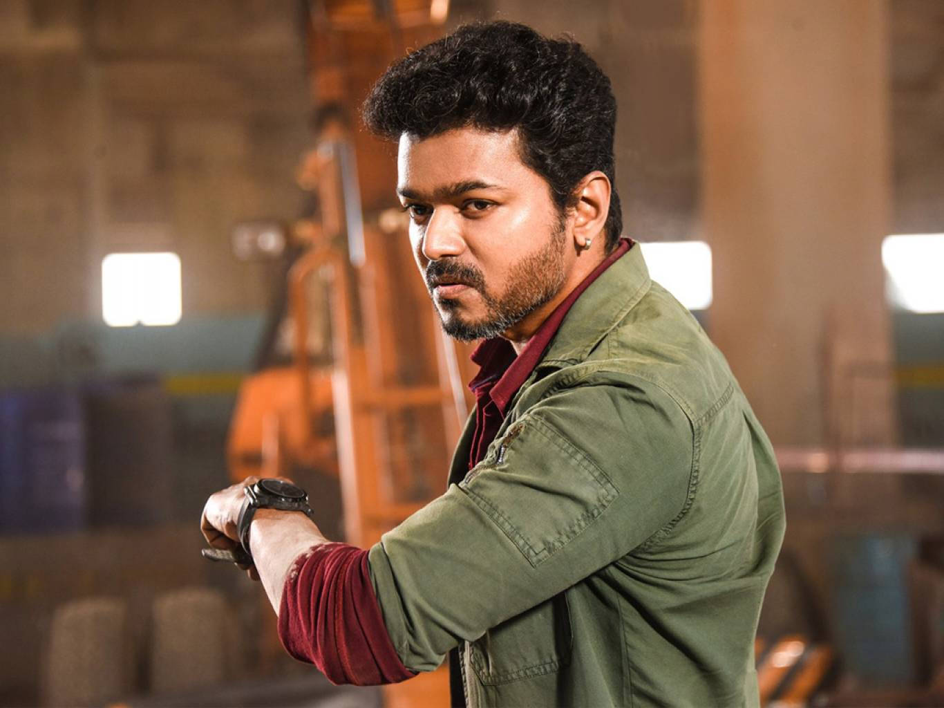Master Vijay, warehouse, knife, HD Desktop Wallpaper