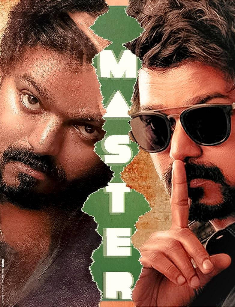 Master Vijay, MASTER, green torn poster, SD Phone Wallpaper