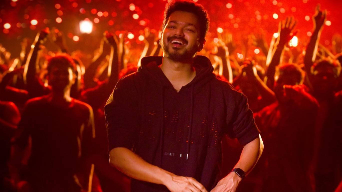 Master Vijay, disco, red lights, HD Desktop Wallpaper