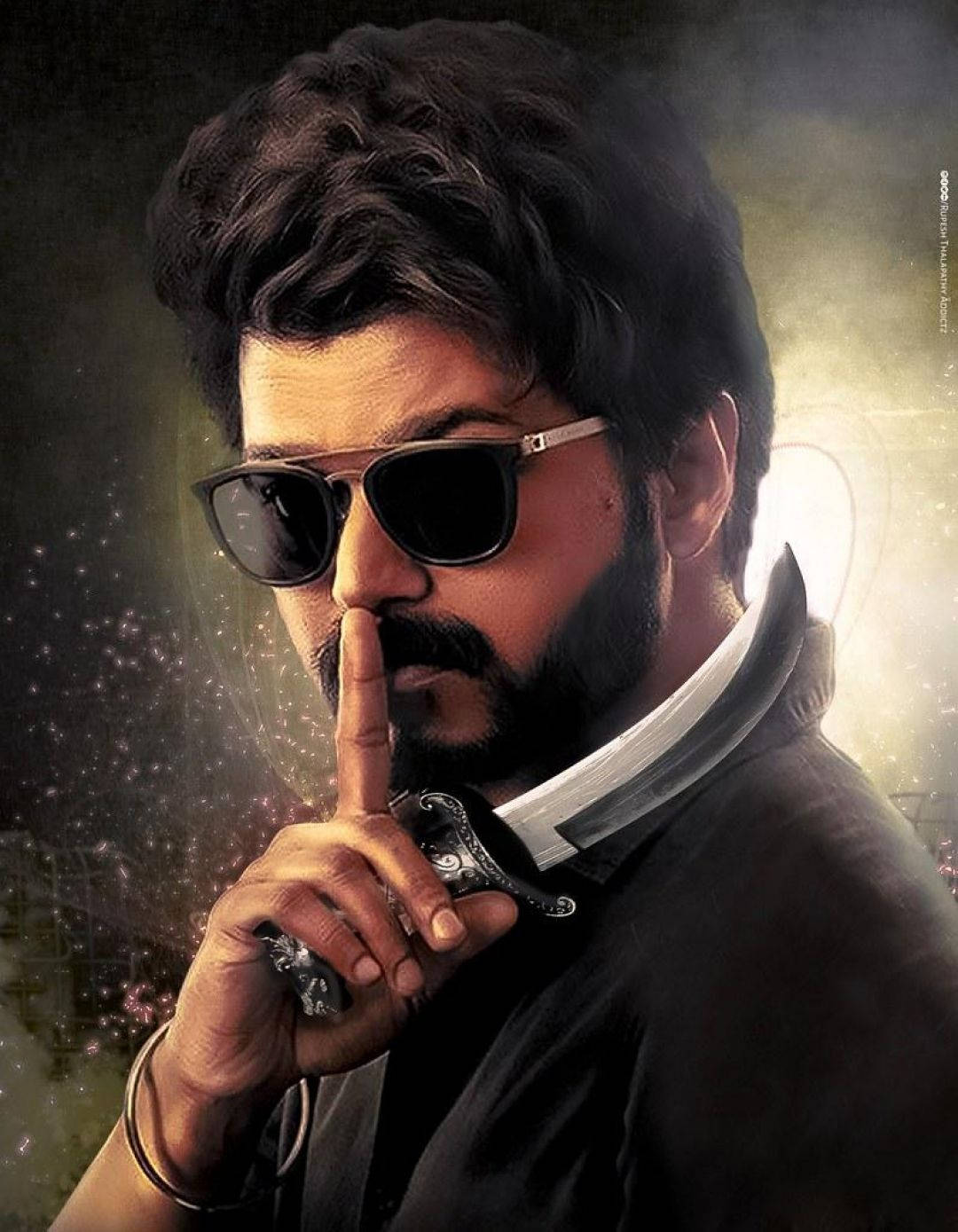 Master Vijay, sunglasses, dagger, HD Phone Wallpaper