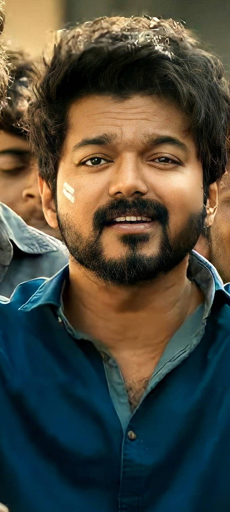 Master Vijay, beard, white mark on cheek, HD Phone Wallpaper