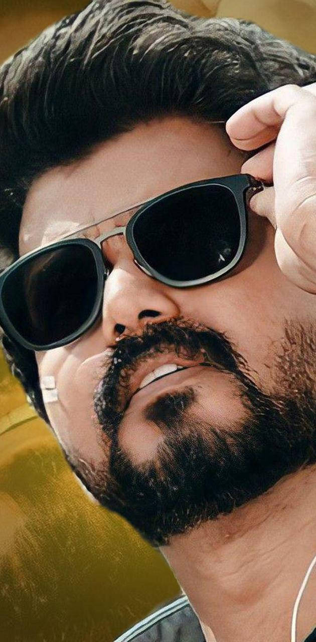 Master Vijay, thick beard, sunglasses, HD Phone Wallpaper