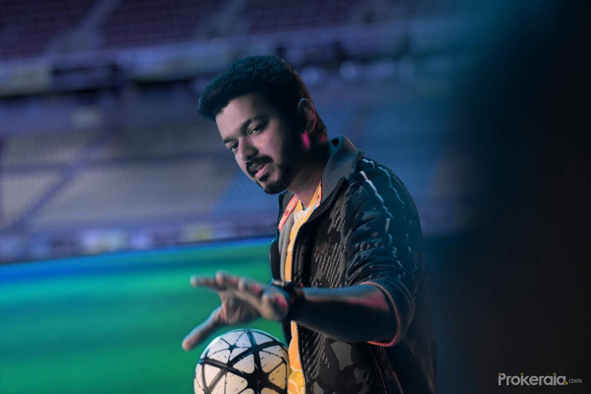 Master Vijay, soccer ball, stadium, SD Desktop Wallpaper
