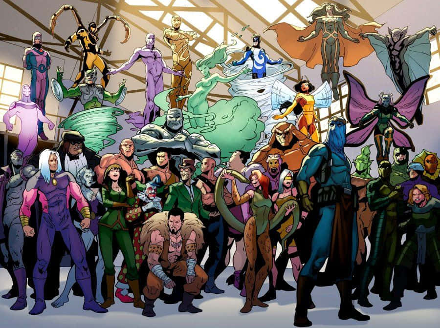 Masters Of Evil, comic book illustration, superheroes, SD Desktop Wallpaper