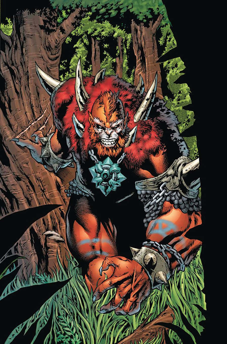 Masters Of Evil, red fur, spiked armor, HD Phone Wallpaper
