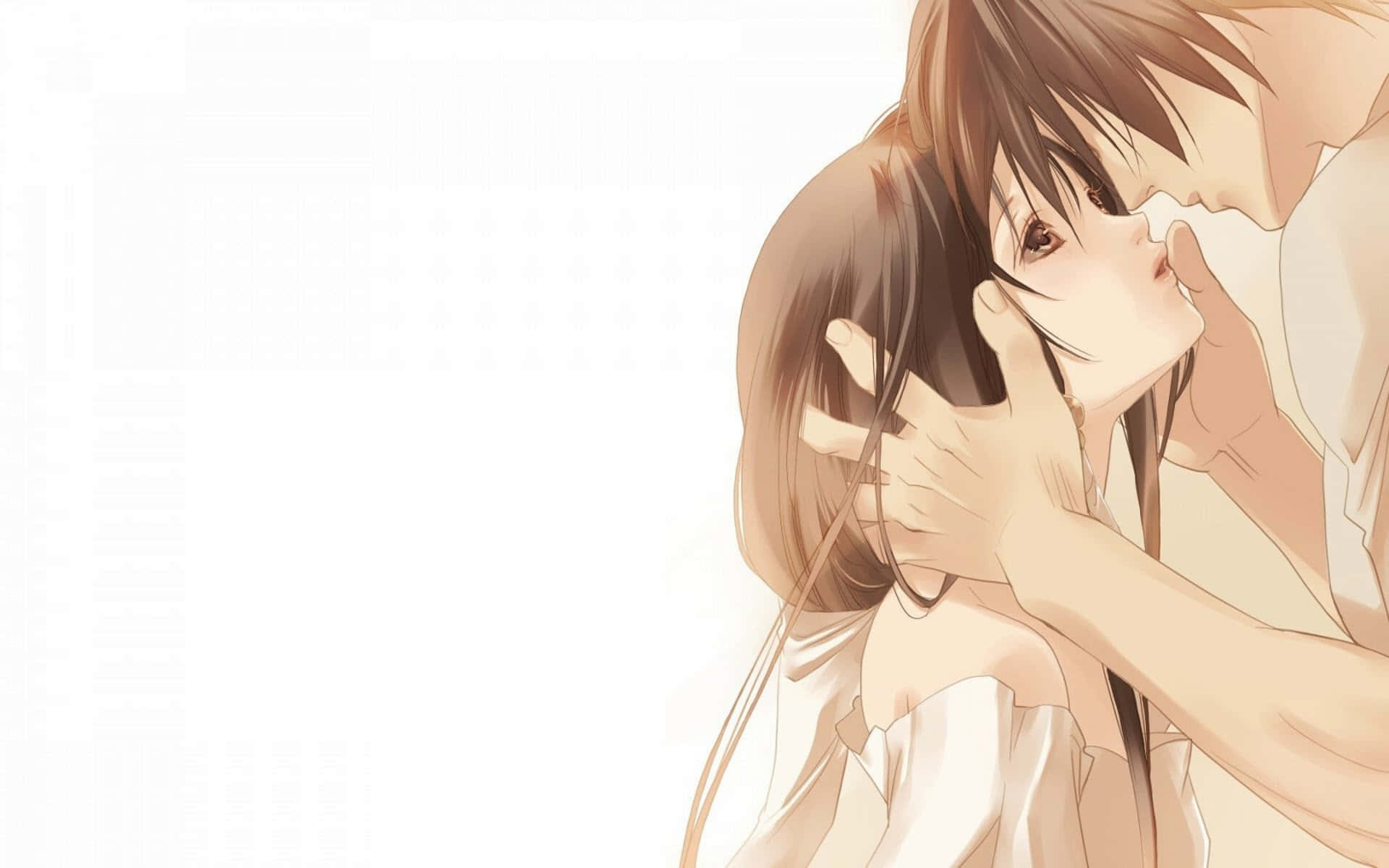 Gazing Matching PFP Anime, anime couple, soft lighting, Full HD Desktop Wallpaper