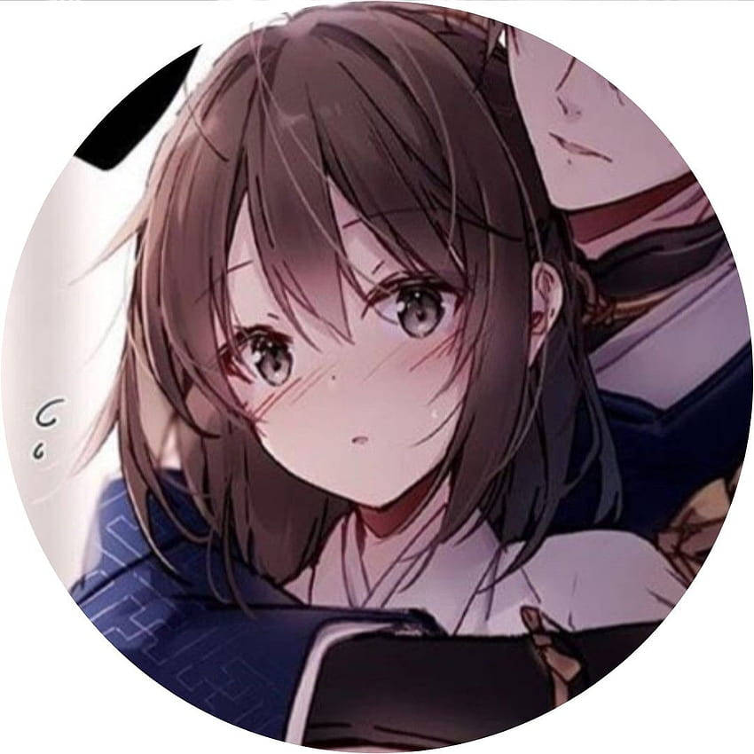 brown haired girl, anime girl, wide eyes, SD Desktop Wallpaper