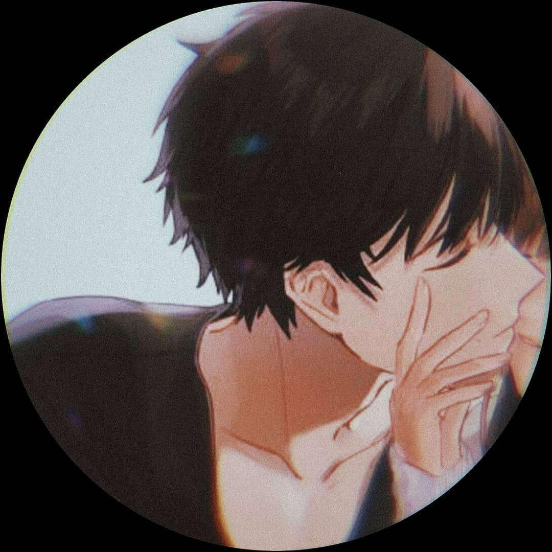 anime portrait, young man, dark hair, SD Desktop Wallpaper