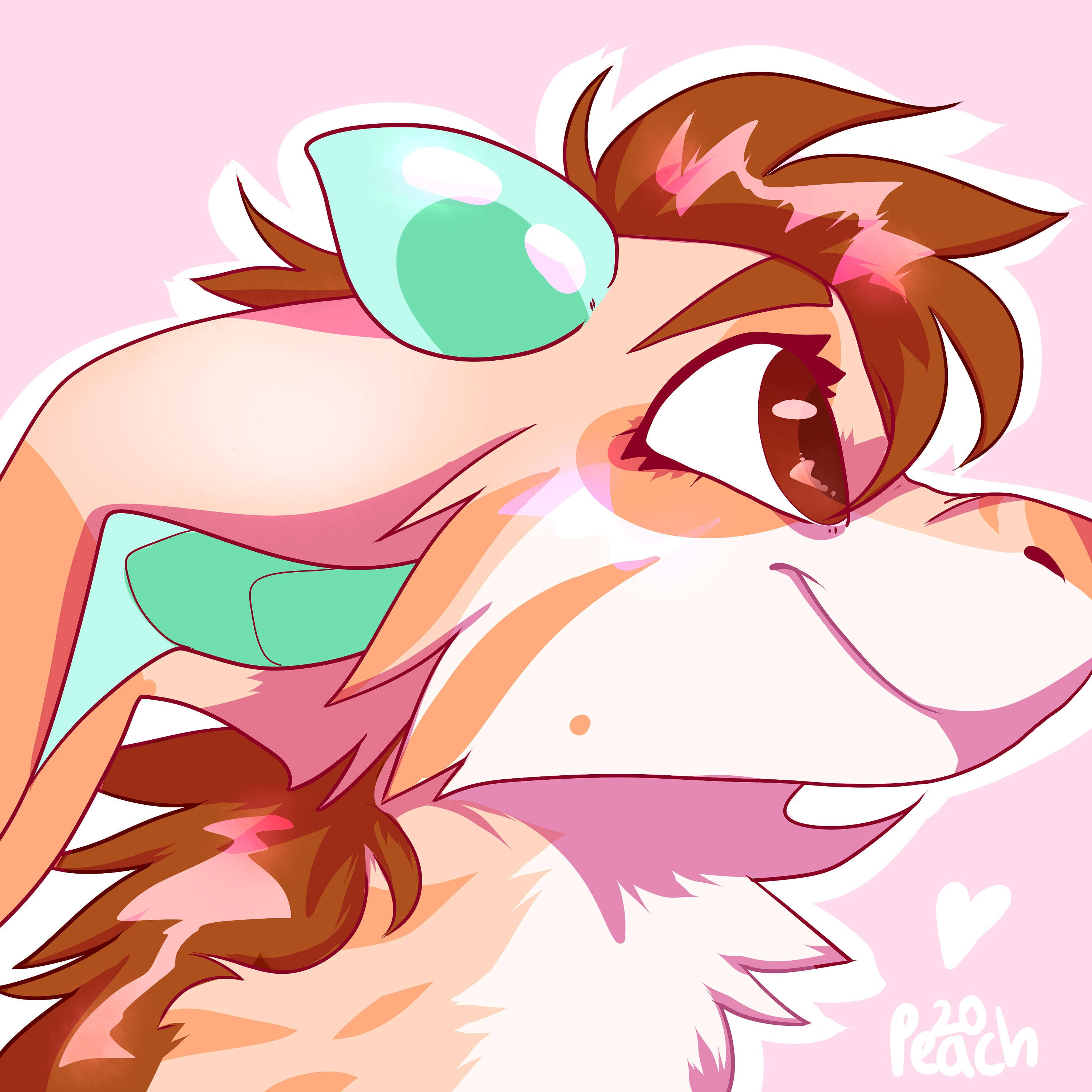 Matching PFP For Couples, monster in love, anime-style fox, 2K Desktop Wallpaper