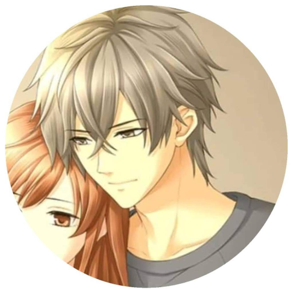 silver-haired male character, red-haired female character, anime portrait, SD Desktop Wallpaper