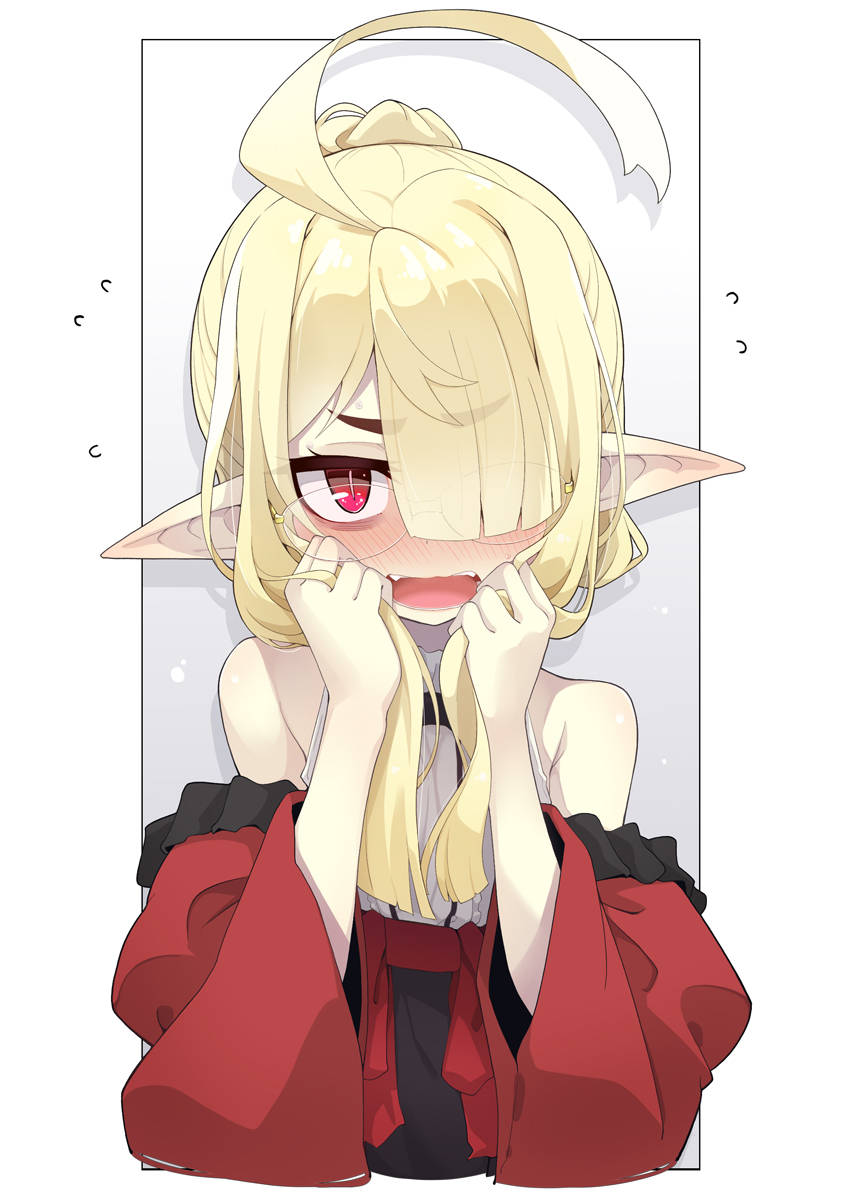 Blushing Matching Pfp For Friends, anime girl, blonde hair, SD Phone Wallpaper
