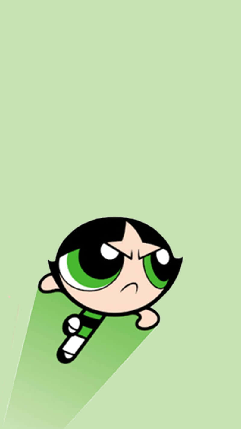 Powderpuff Girls, cute matching best friend, green eyes, HD Phone Wallpaper