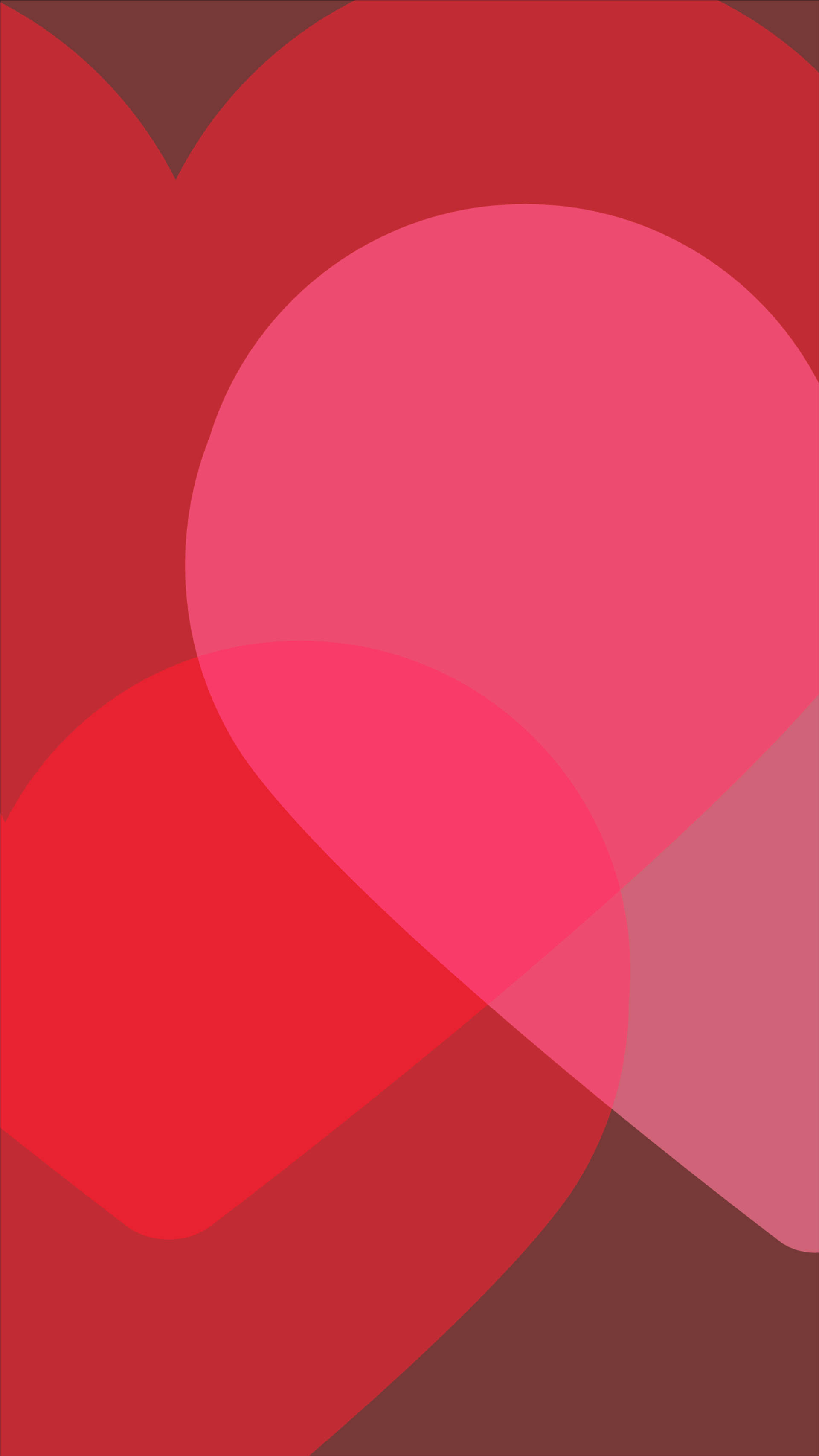 left pink heart, abstract geometric shapes, layered reds and pinks, 2K Phone Wallpaper