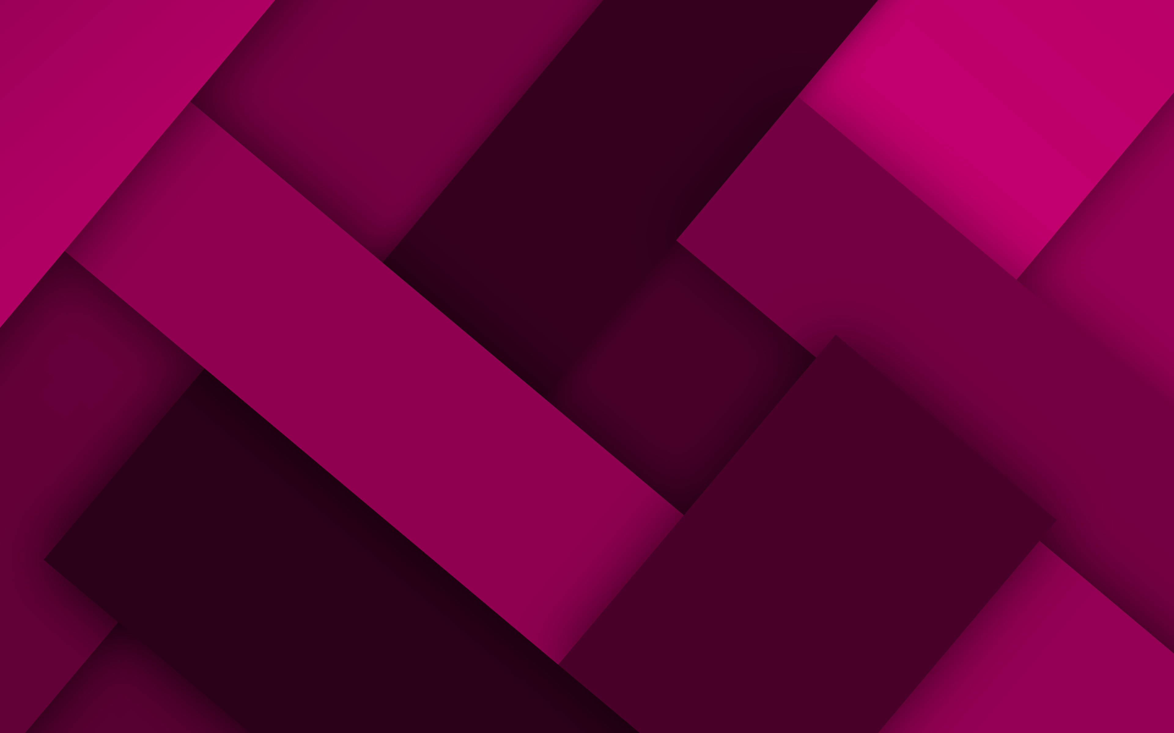 magenta purple, geometric shapes, abstract composition, 4K Desktop Wallpaper
