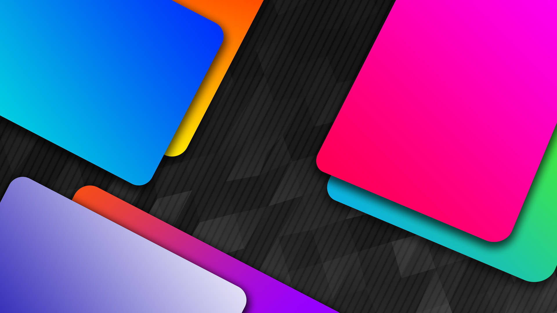 Colorful Rectangles, Material Design, vibrant gradient rectangles, Full HD Desktop Wallpaper