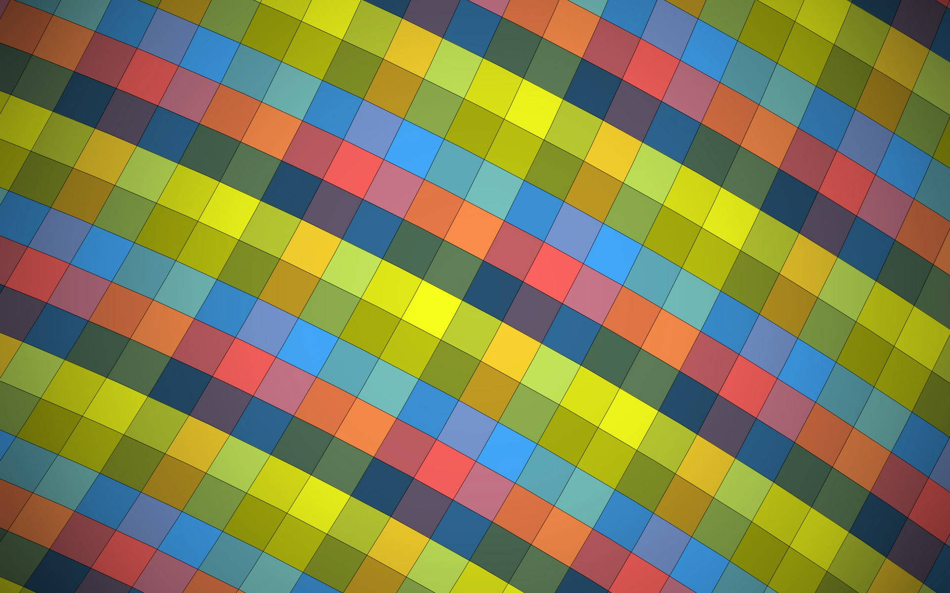 square mosaic, diagonal grid, blue, Full HD Desktop Wallpaper