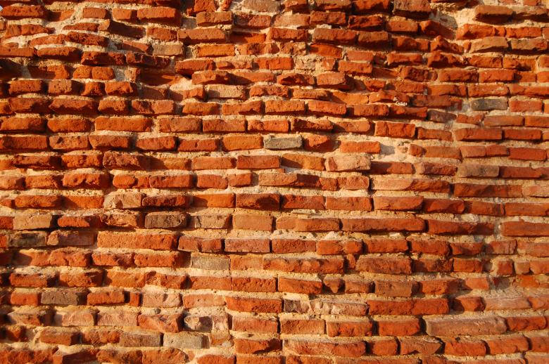 wall bricks, weathered red brick wall, textured mortar lines, SD Desktop Wallpaper