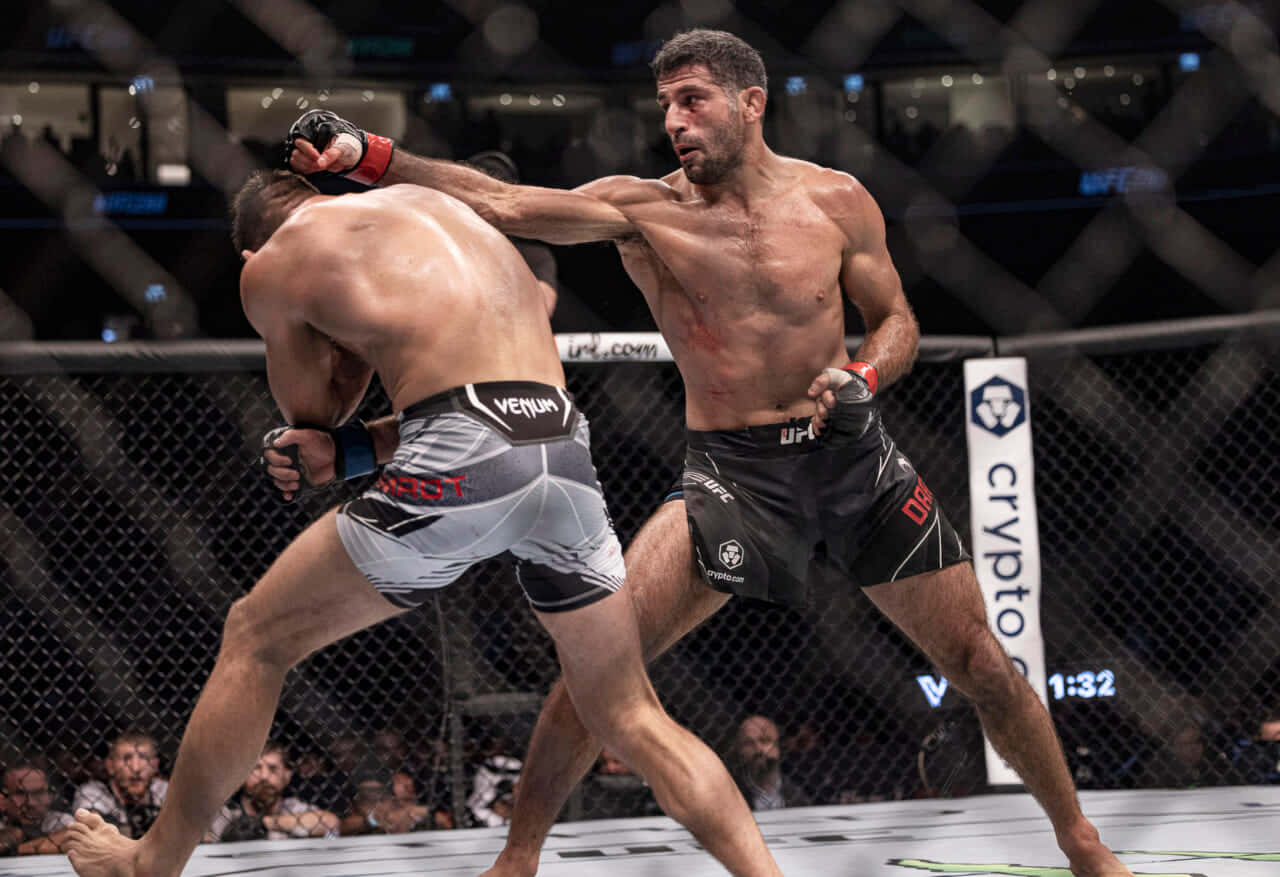 Mateusz Gamrot, octagon, MMA match, HD Desktop Wallpaper
