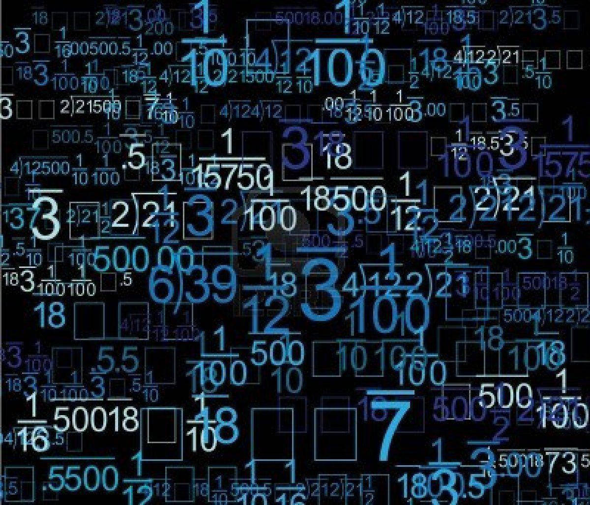 glowing blue, mathematical equations, fractions, SD Desktop Wallpaper