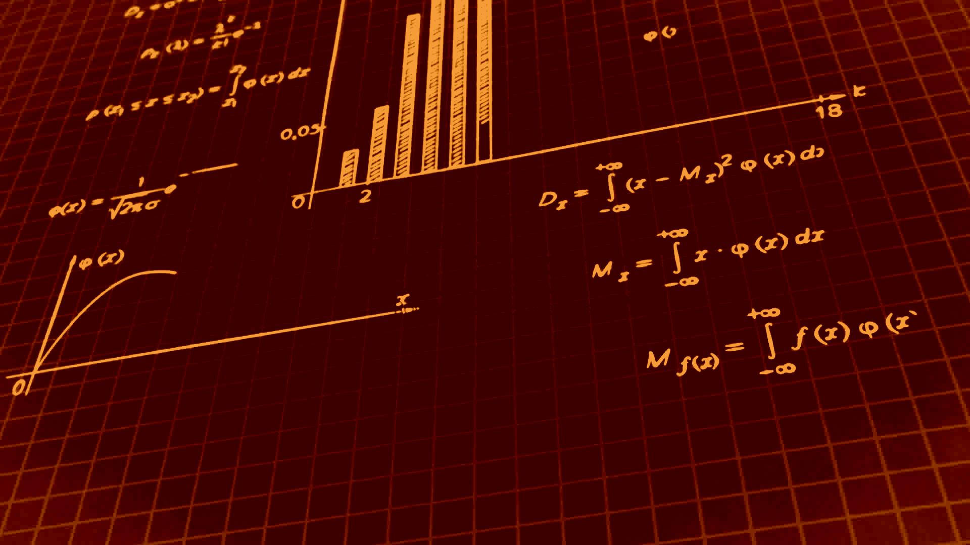 mathematics diagram, graph, red-tinted grid background, Full HD Desktop Wallpaper