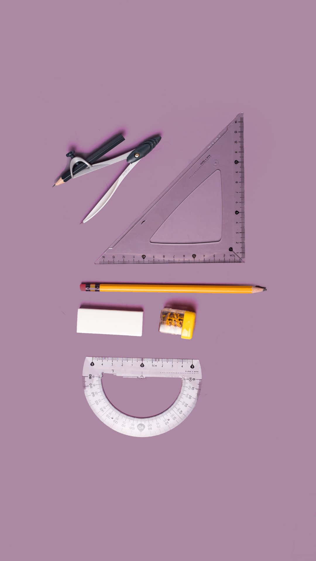 compass, protractor, ruler, Full HD Phone Wallpaper