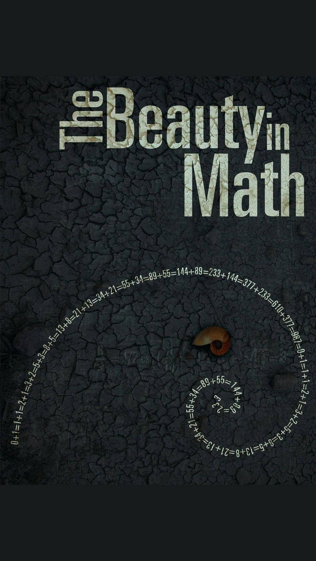 The Beauty in Math, cracked earth background, spiral of equations, Full HD Phone Wallpaper