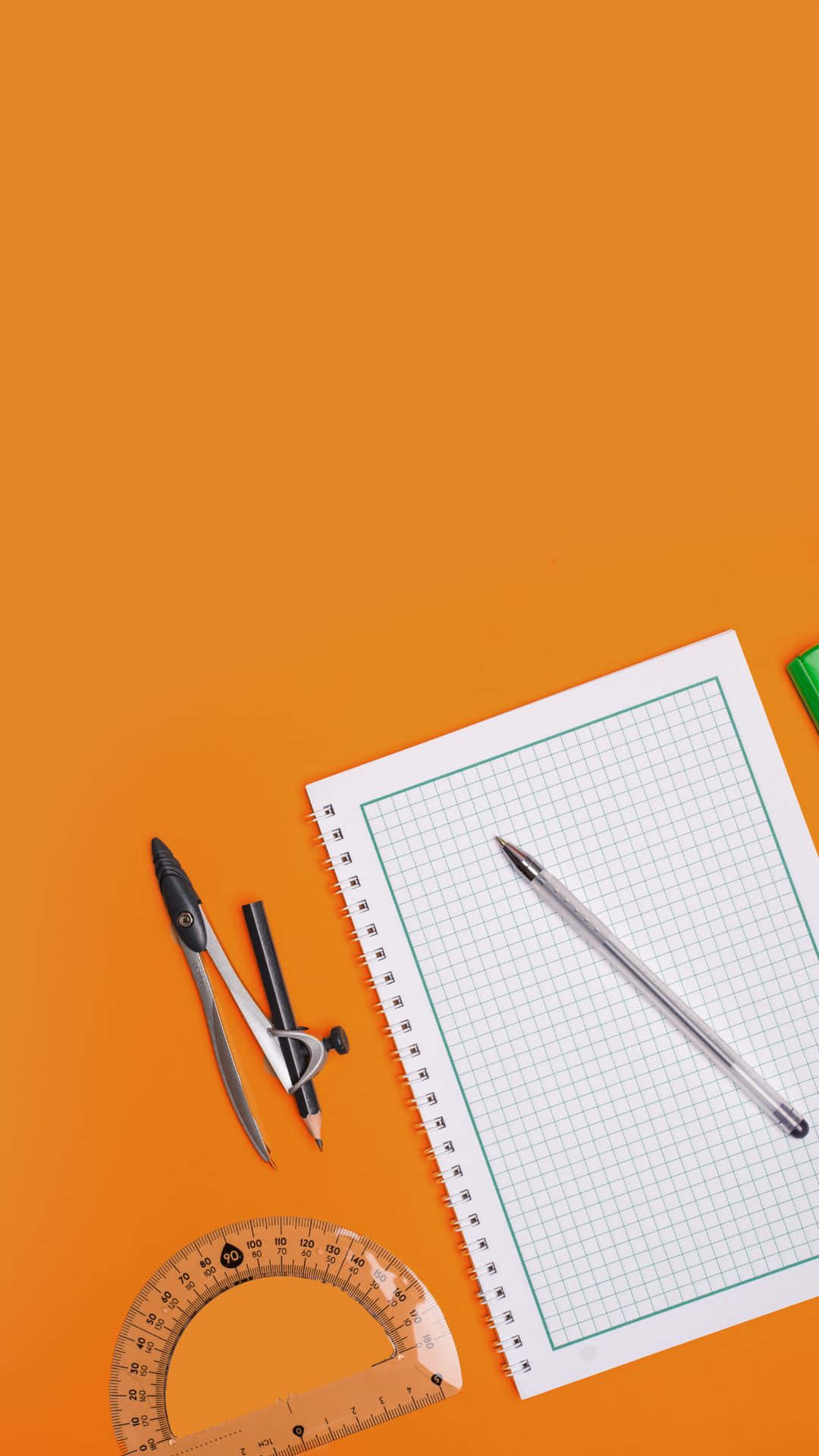 compass, protractor, pen, Full HD Phone Wallpaper